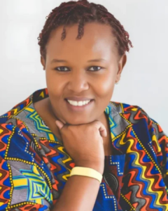 Professional headshot of Linda Aluoch, Founder and Executive Director of HopeWorks Global, smiling warmly.